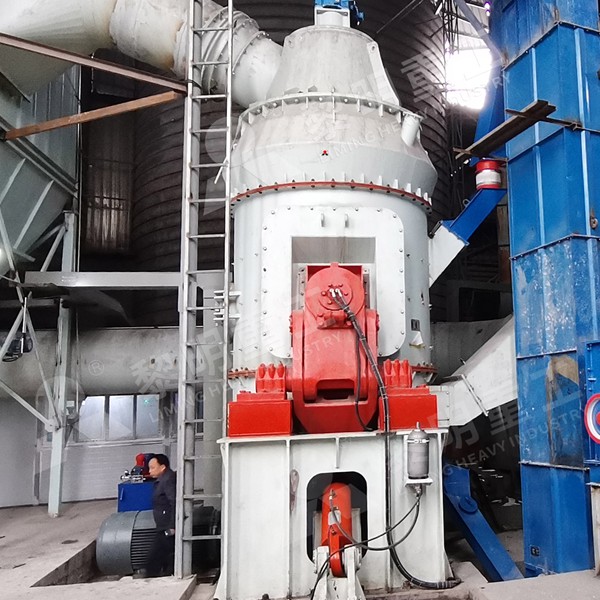 Vertical roller mill for drying and grinding limestone powder